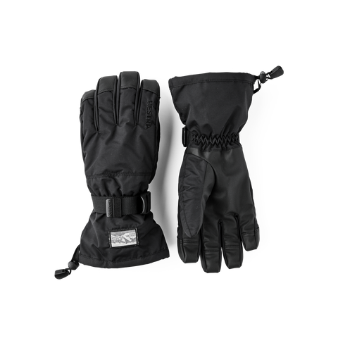 Hestra Gauntlet Sr. 5-finger - Sort/Sort