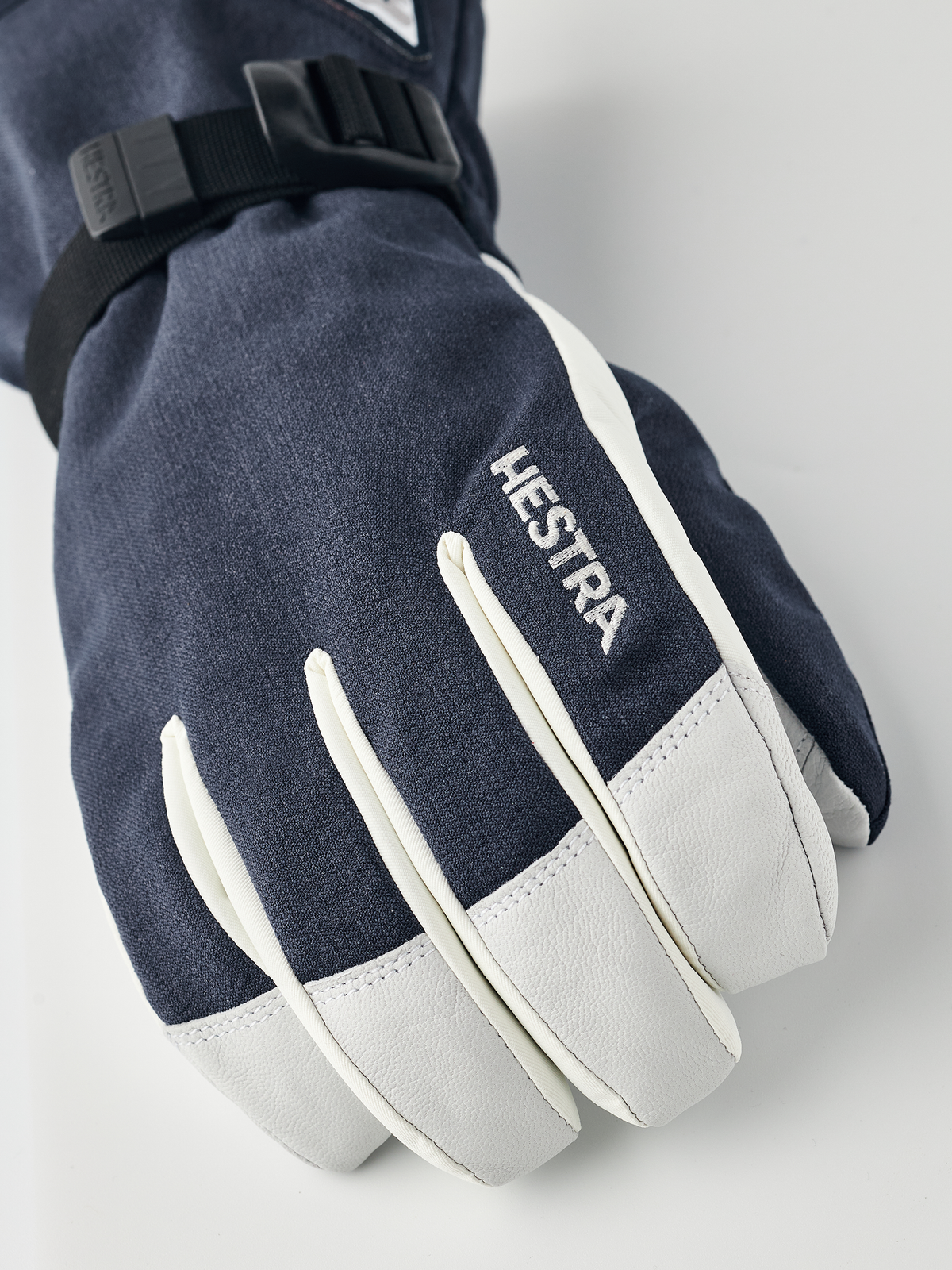 Hestra Powder Gauntlet 5-finger - Marineblå/Offwhite
