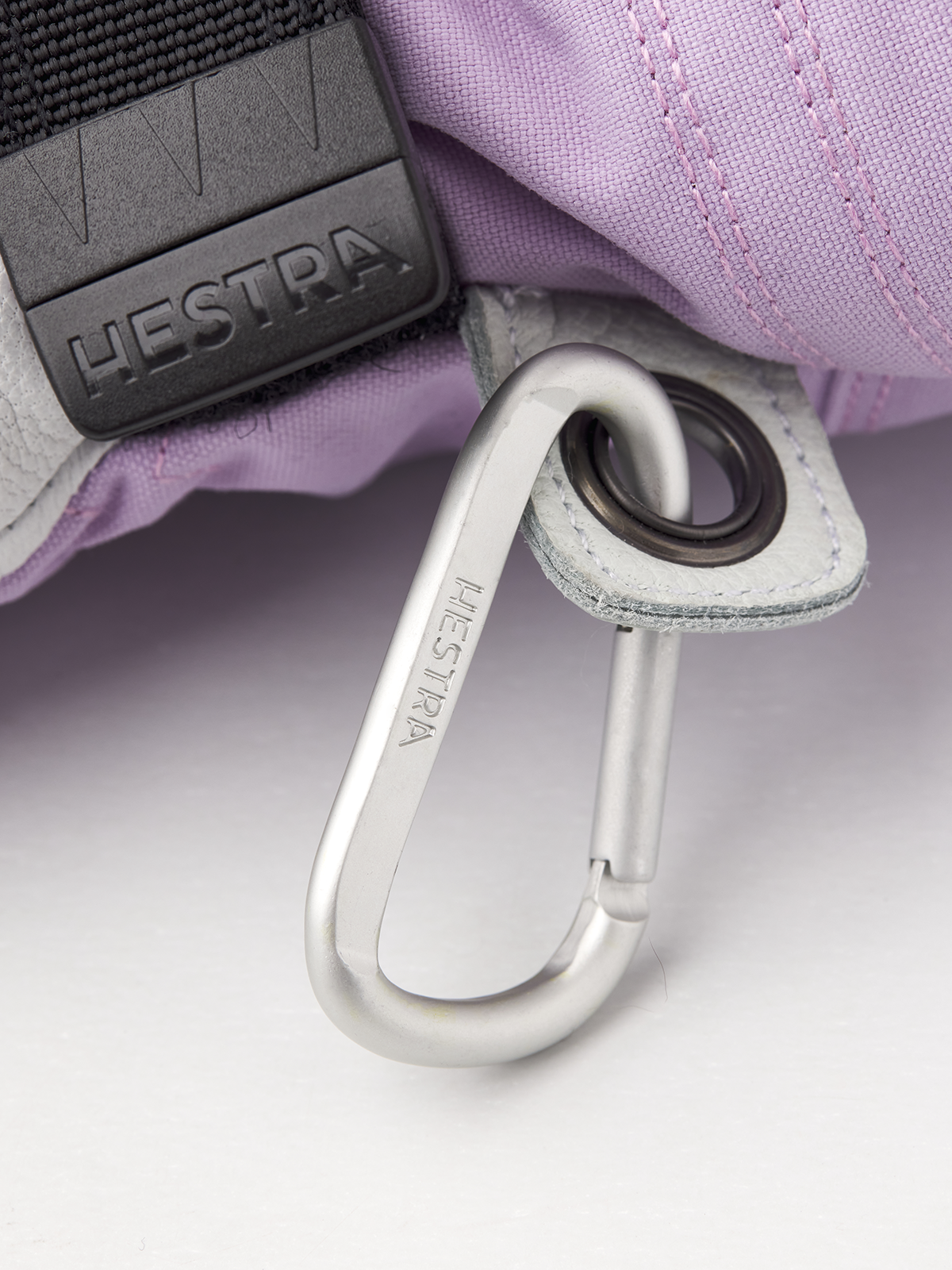 Hestra Heli Ski Dame 5-finger - Lilla/Offwhite