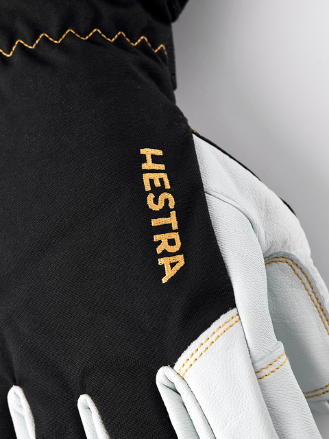 Hestra Army Leather Gore-Tex 5-finger - Sort/Naturgrå