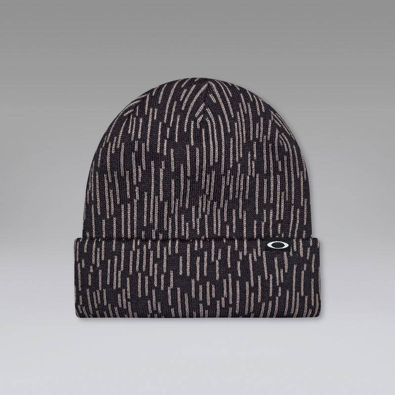 Oakley Fleece-Lined Graphic Beanie – Rain Camo Black