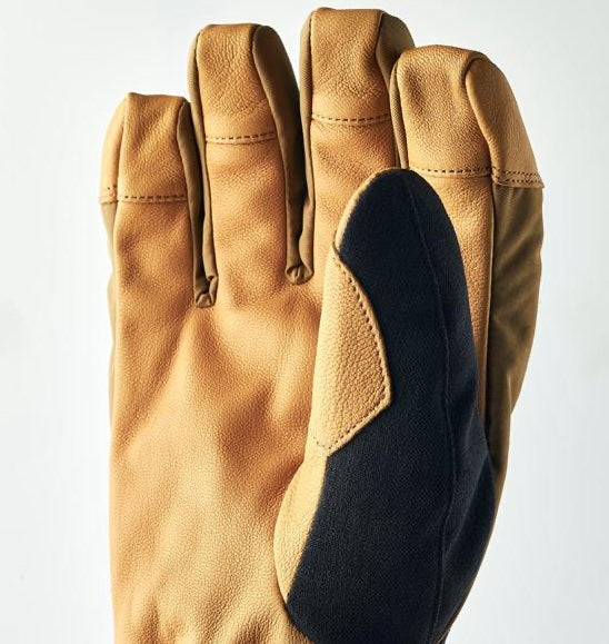 Hestra Powder Gauntlet 5-finger - Sort/Naturbrun