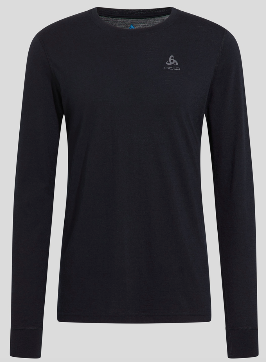 Odlo Top Crew Neck LS Merino 200 Black