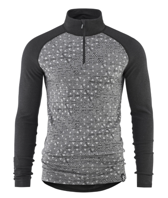 Bula GEO Merino Wool Halfzip DGrey