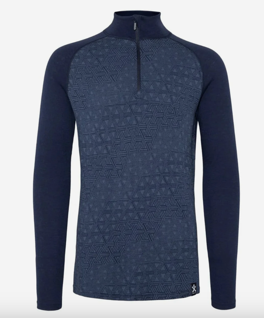 Bula GEO Merino Wool Halfzip Navy
