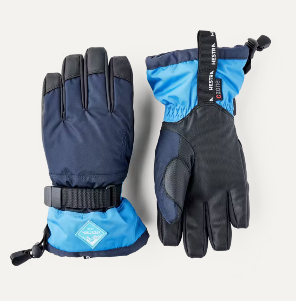 Hestra Gauntlet Jr 5-F Blå