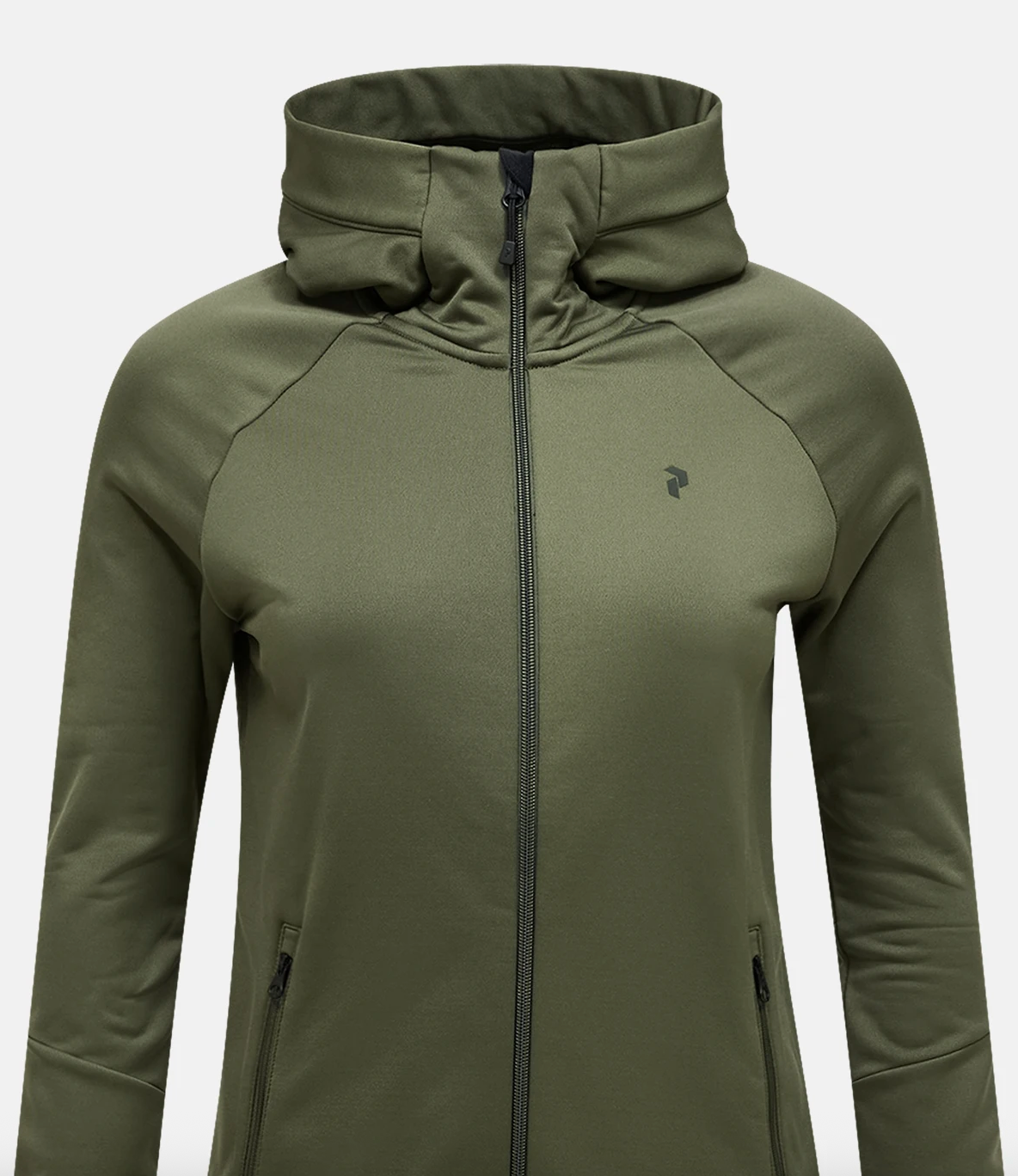 Peak Rider W Essentials Zip Hood Pine