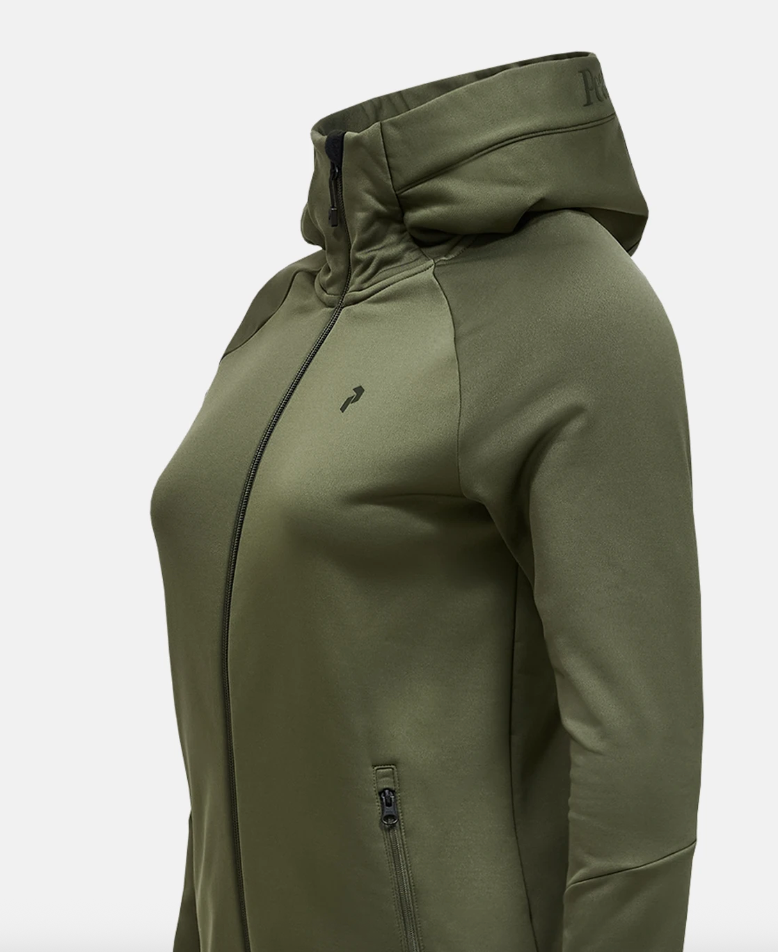 Peak Rider W Essentials Zip Hood Pine