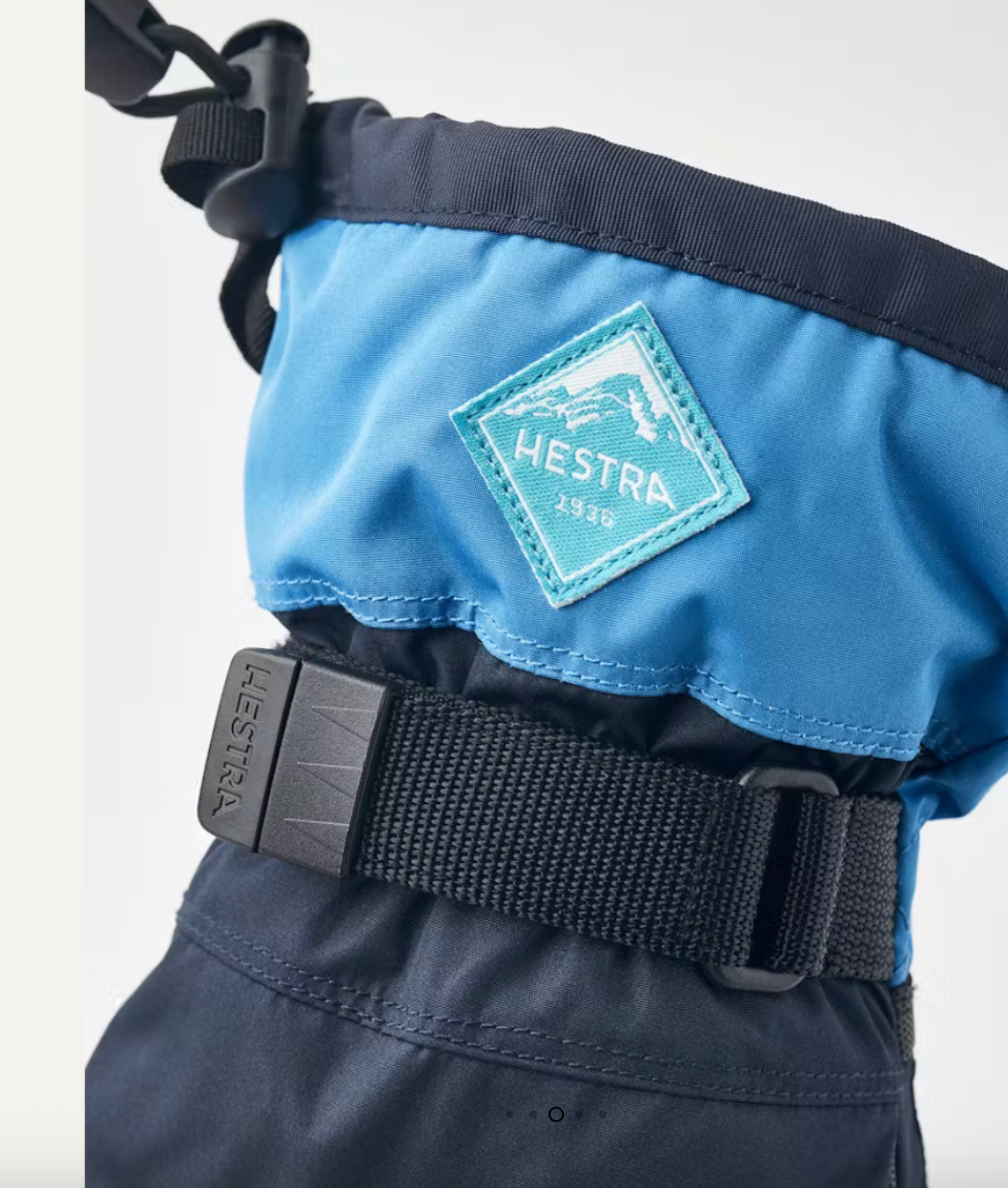 Hestra Gauntlet Jr 5-F Blå