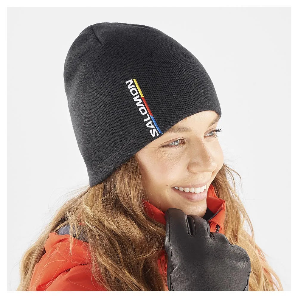 Salomon Graphic Beanie Deep Black