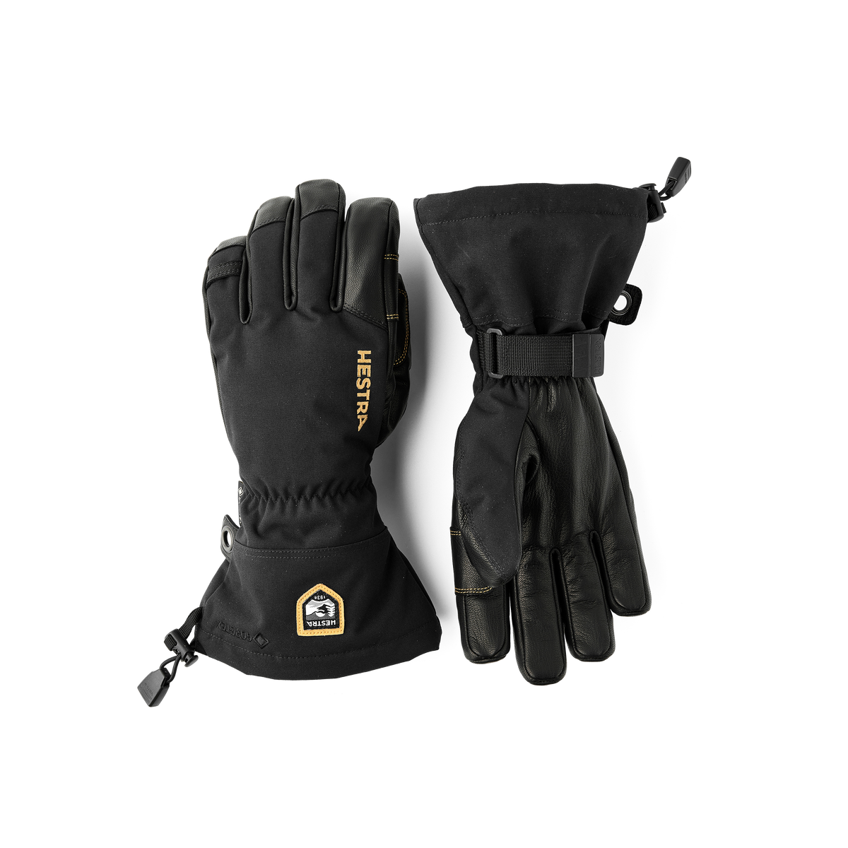Hestra Army Leather Gore-Tex 5-finger - Sort/Sort