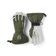 Hestra Army Leather Heli Ski 5-finger - Oliven