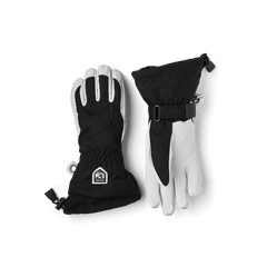 Hestra Heli Ski Dame 5-finger - Sort/Offwhite
