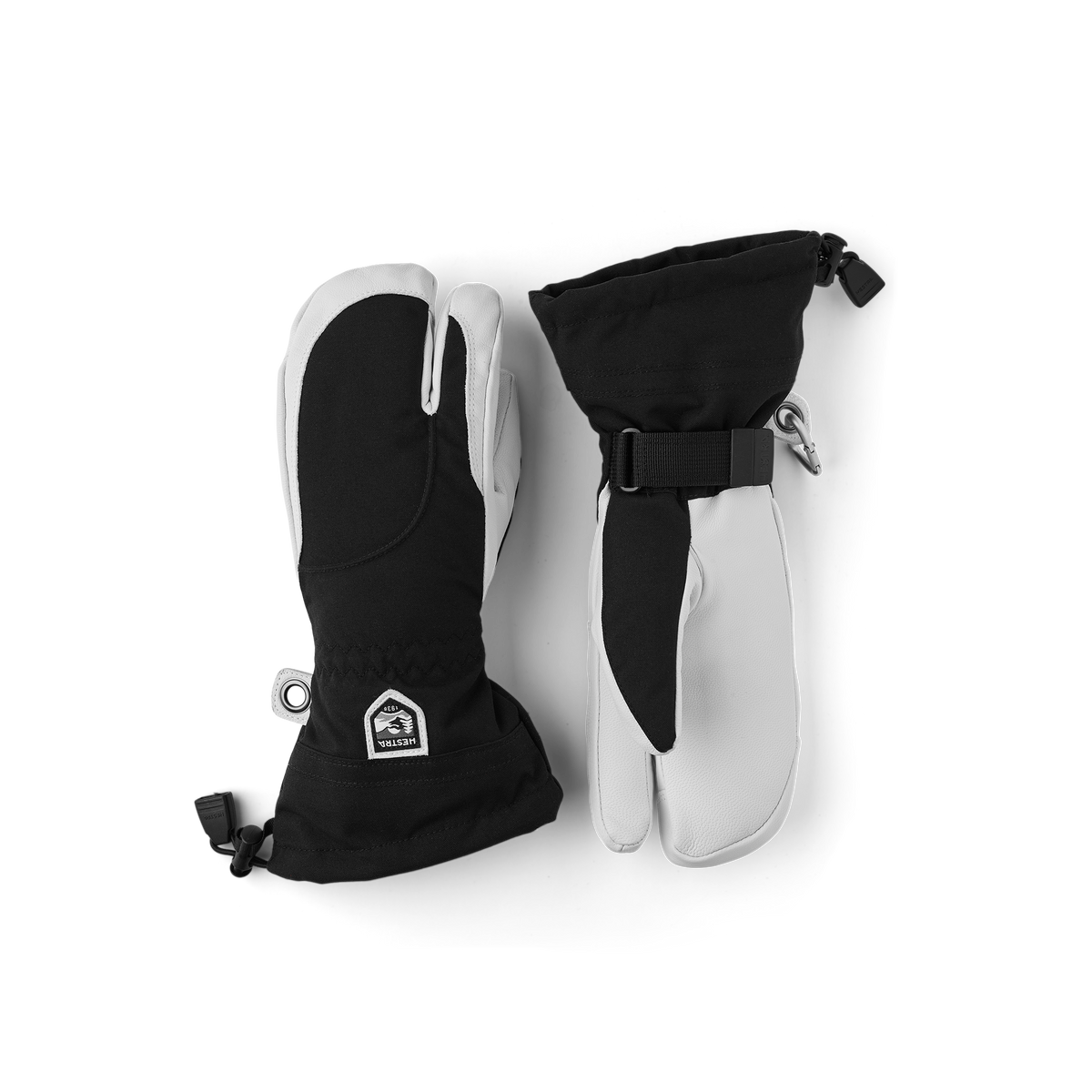 Hestra Heli Ski Dame 3-finger - Sort/Offwhite