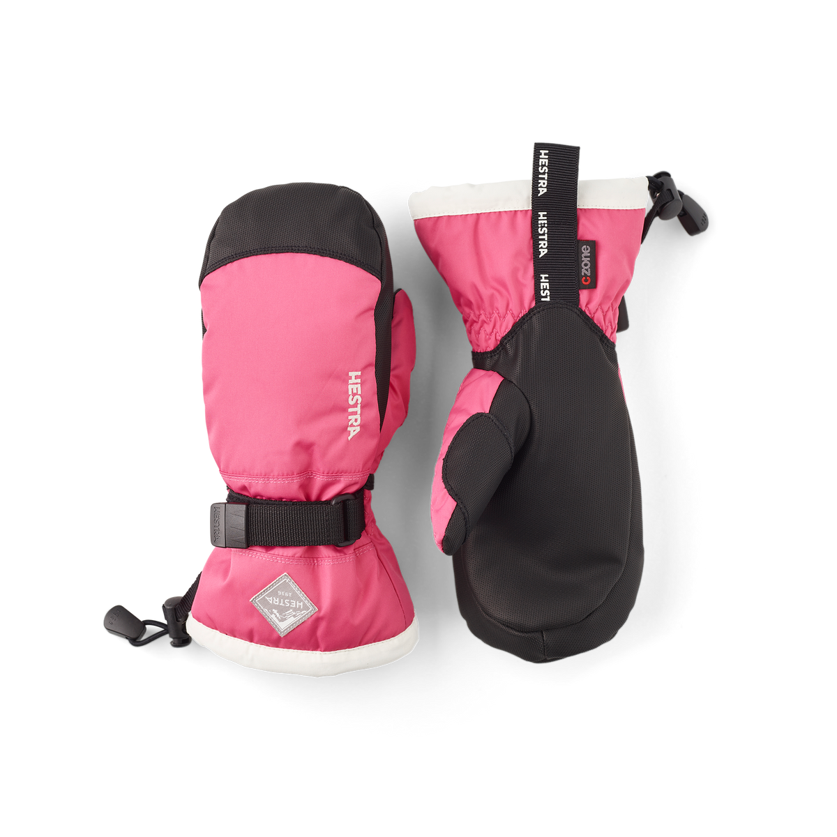 Hestra Gauntlet CZone Jr. Luffer - Fuchsia/Ivory