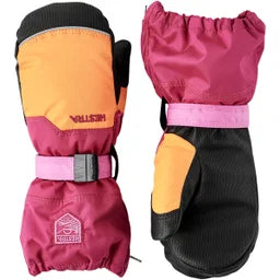 Hestra Baby Zip Luffer - Orange/Orchid