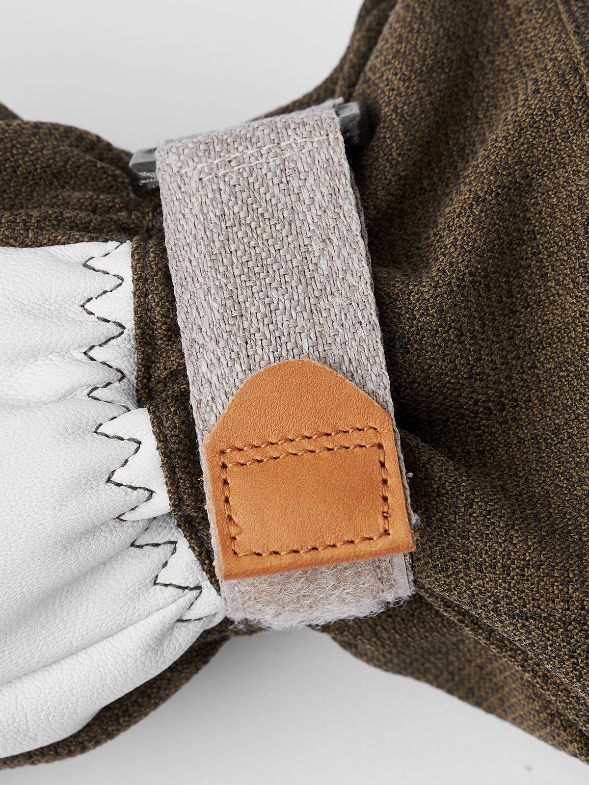 Hestra Army Leather Patrol Gauntlet 5-finger - Oliven