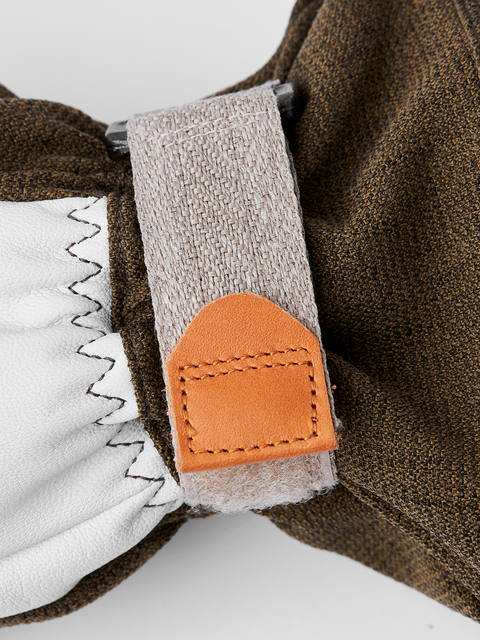 Hestra Army Leather Patrol Gauntlet 5-finger - Oliven