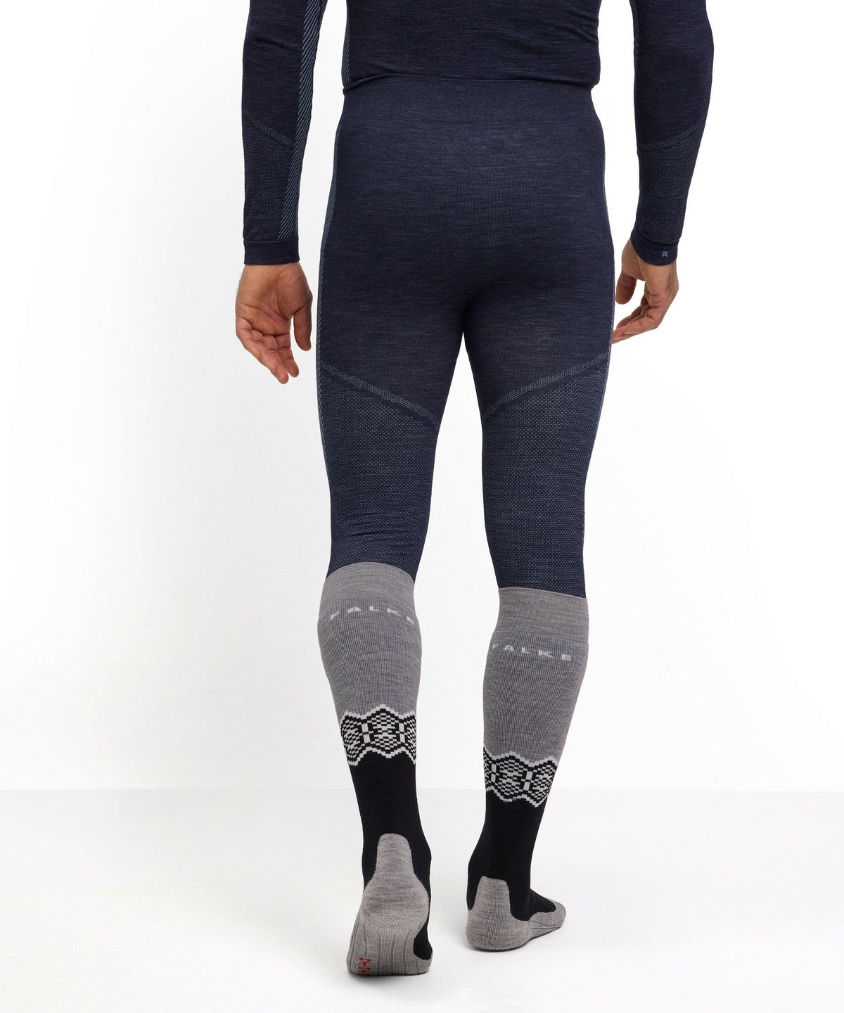 Falke WT 3/4 Skiunderbukser Blue