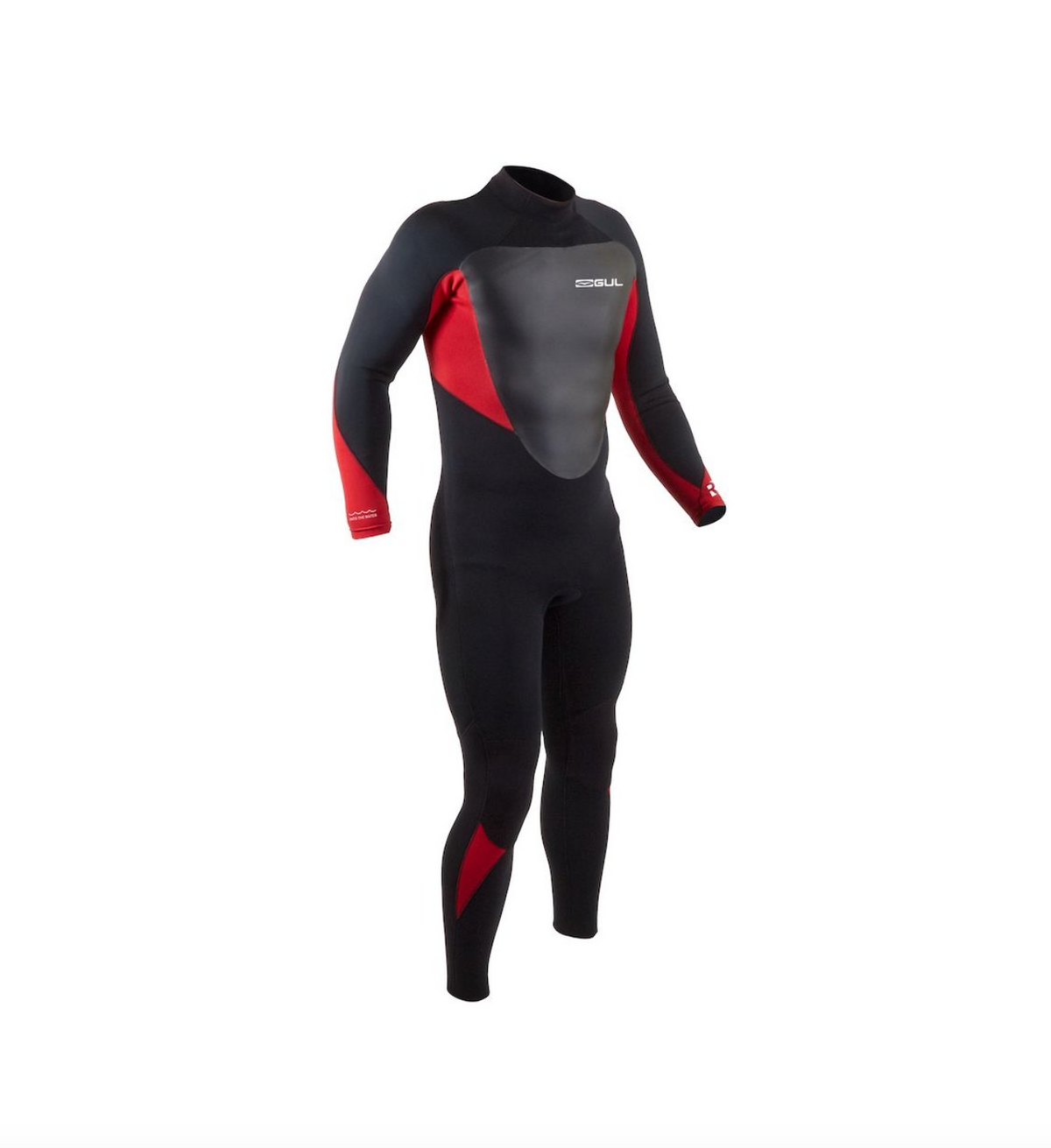 GUL Response Back Zip 5mm Black/Red