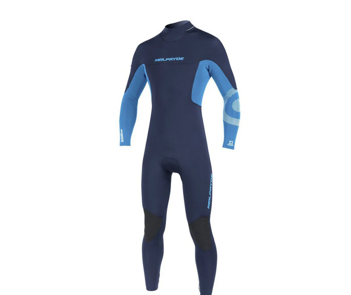 Nielpryde Cortex 5/4mm Back Zip Black/Blue