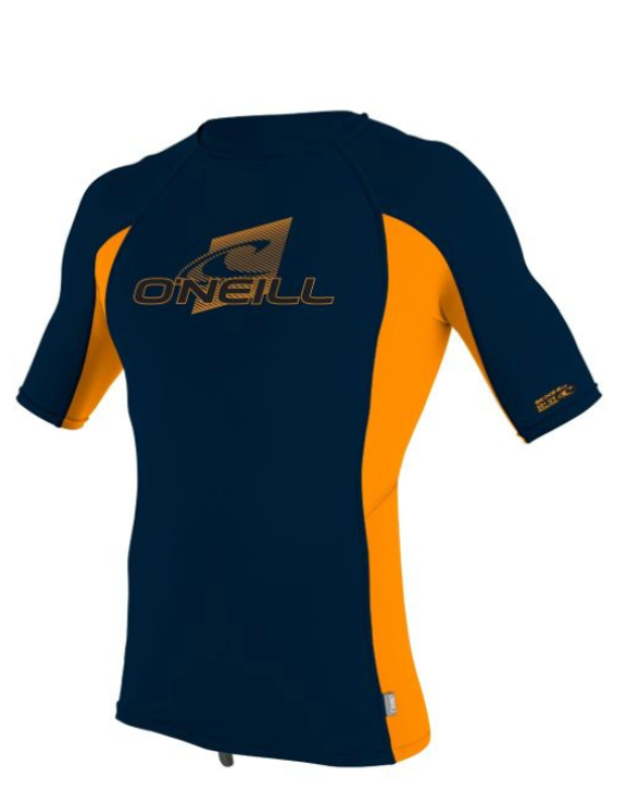 Oneill Premium S/S Skins Youth Abyss/Blaze