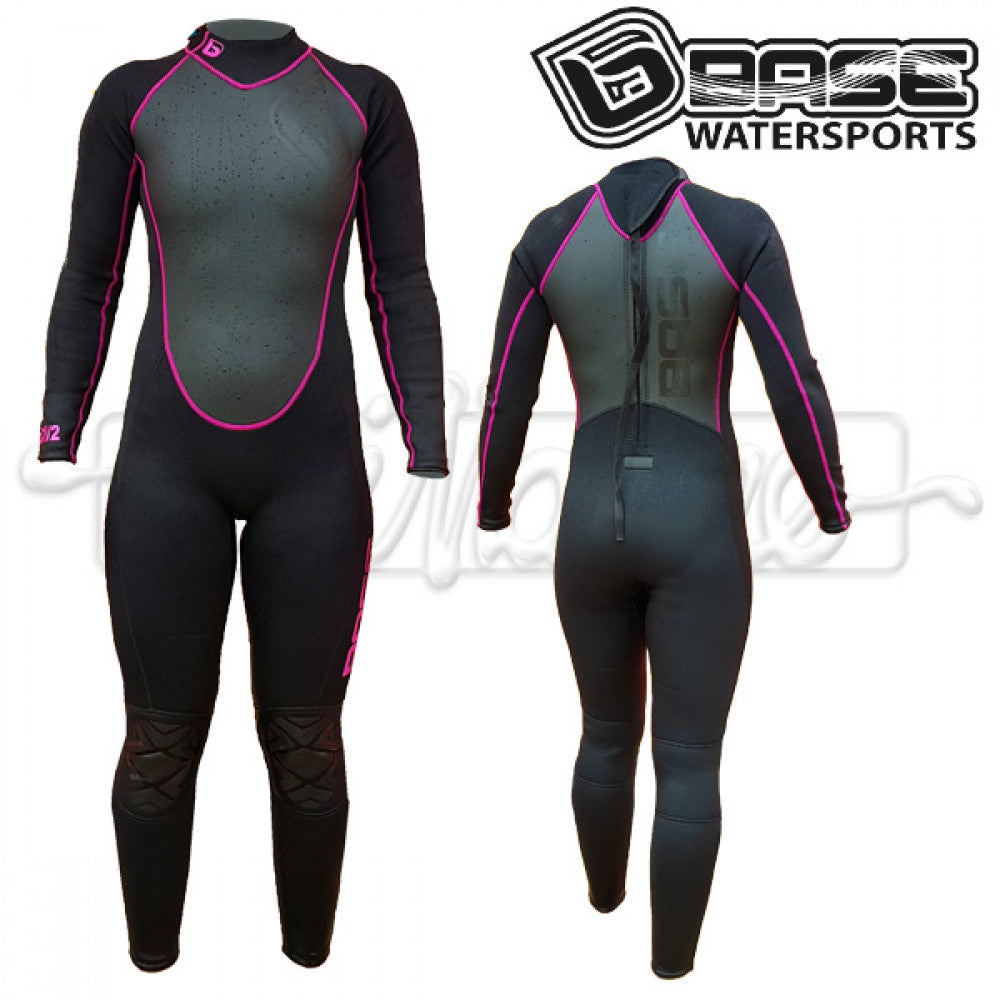 Base Dame Full 3/2mm Våddragt Sort/Pink